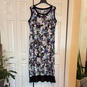 Kim Rogers Floral Maxi Dress - Black, Blue, White